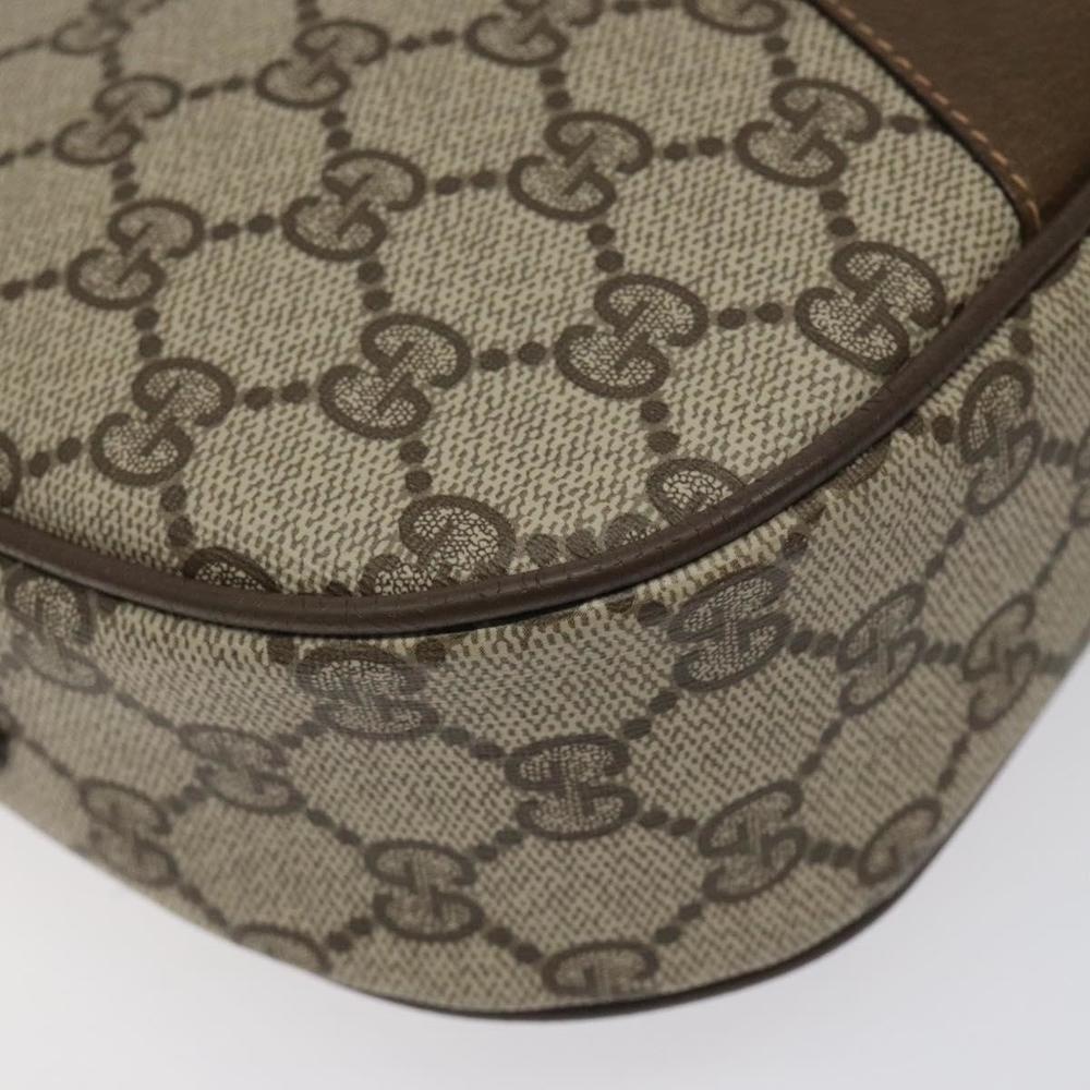 GUCCI GG Supreme Web Sherry Line Clutch Bag PVC Beige Gold 89 01 034 Auth 119132 - Picture 14 of 16